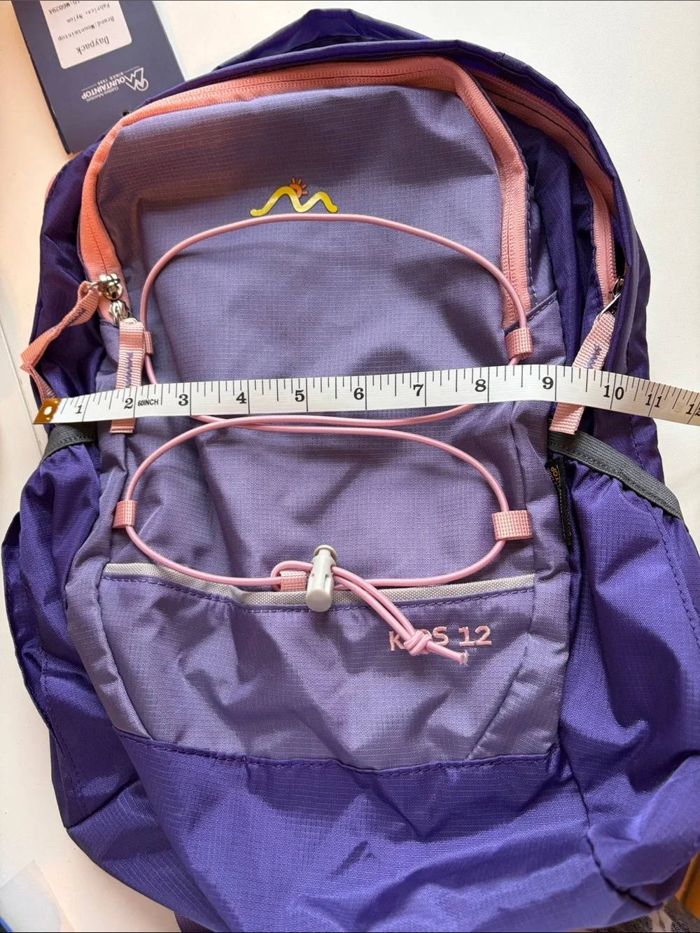 Kids Purple Backpack with Pink Trim - Kids 12